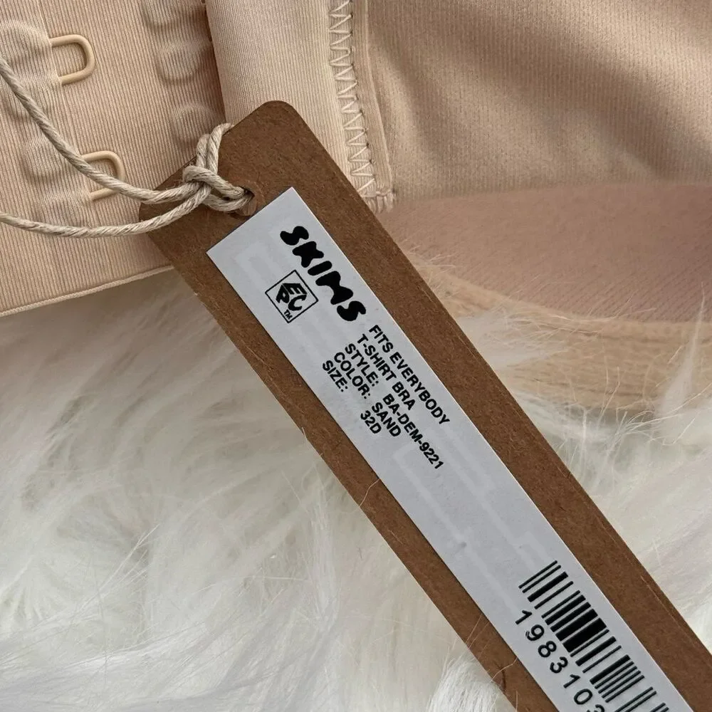 Skims Fits Everybody T-Shirt Bra Sand Size 32D - Picture 7 of 7